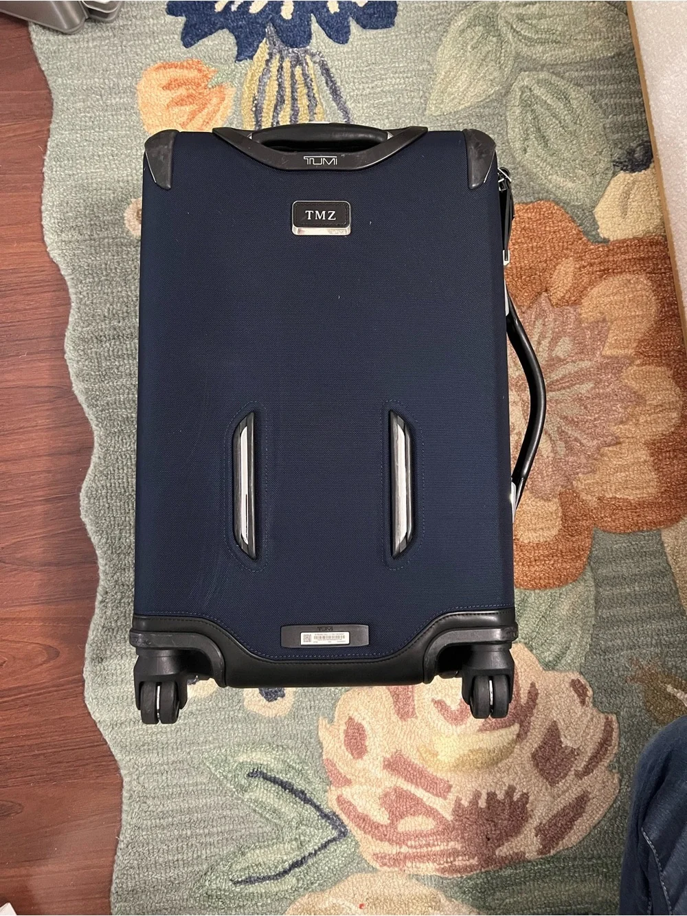Tumi Navy Arrive Carry on Suitcase